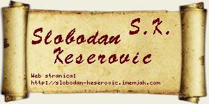 Slobodan Keserović vizit kartica